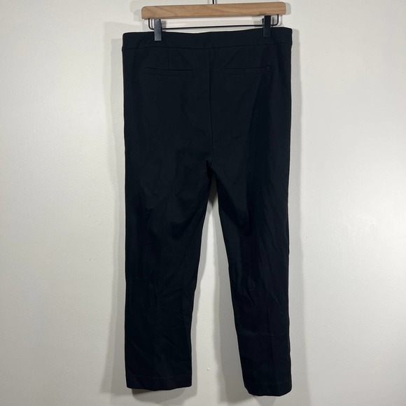 Ecru Black Flared Crop Dress Pants - Large - Picture 5 of 5